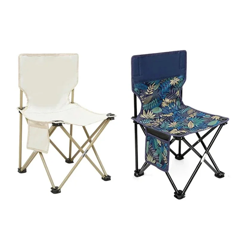 Home Outdoor Portable Folding Chair Foldable Car Outdoor Chair Lightweight Bearing Strong Ride Comfort
