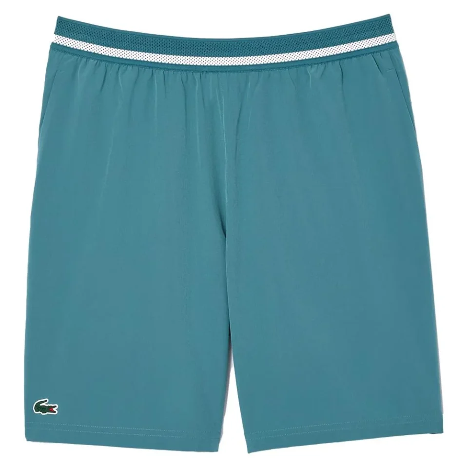 Supreme Ceramic Lacoste Men`s Novak Djokovic Ultra-Dry Tennis Short Hydro ( SMALL )