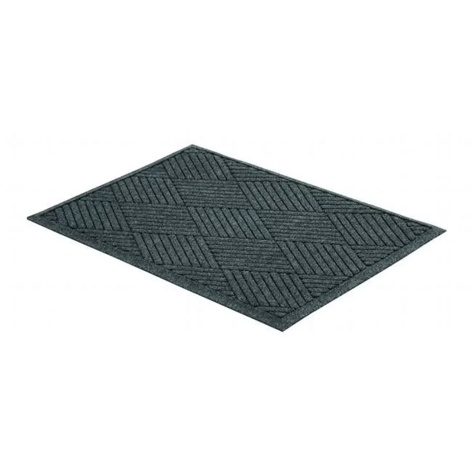 Baking Mll 2 X 3 Ft. Eco Guard Diamond Indoor Wiper Floor Mat, Charcoal Black