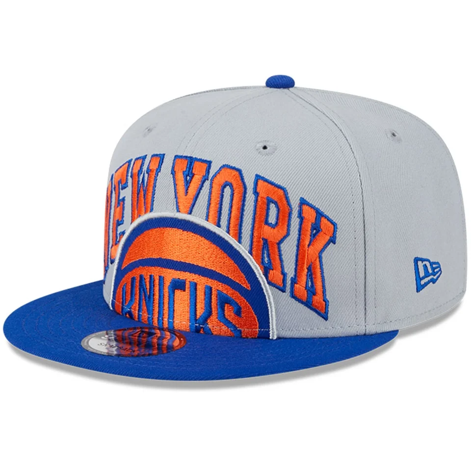Healthy Men's New Era Gray/Blue New York Knicks Tip-Off Two-Tone 9FIFTY Snapback Hat - OSFA