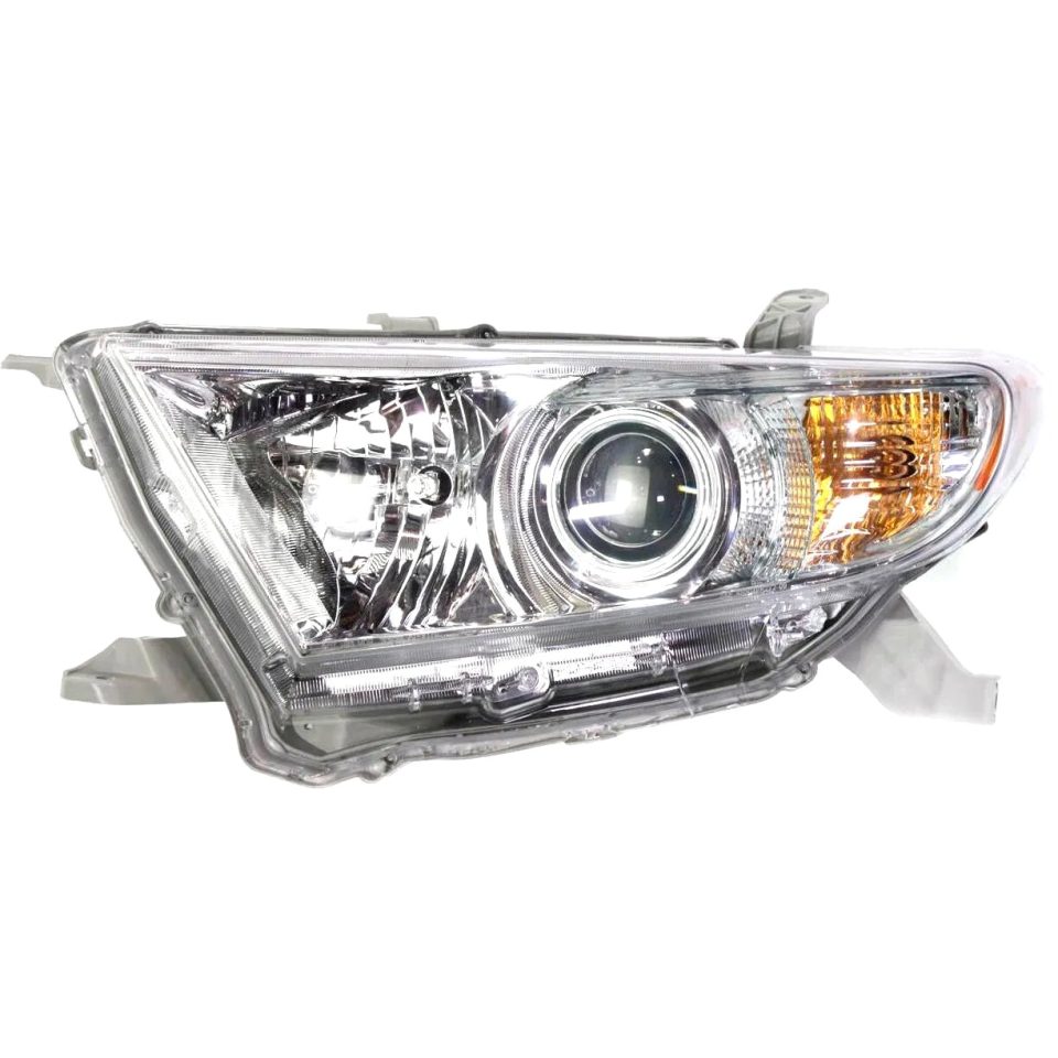 BPA-Free Stainless Steel Headlight For 2010 Toyota Highlander Sport Model USA Built Left With Bulb