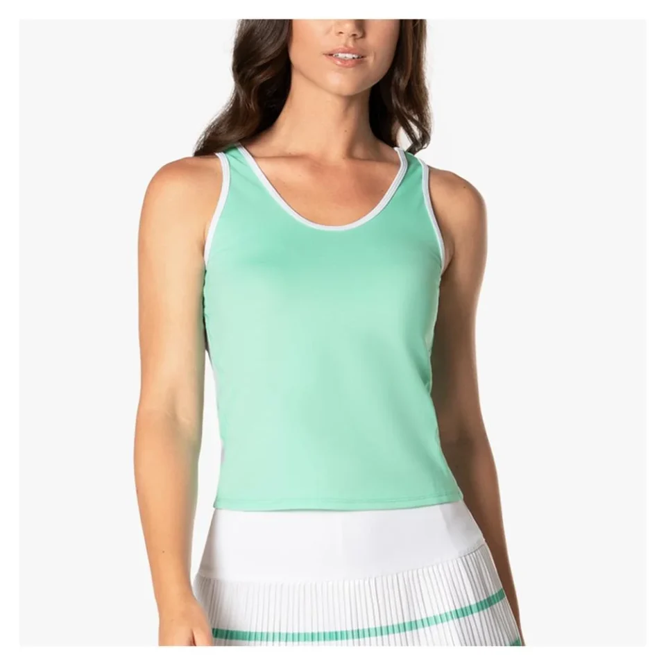 Eco-Friendly Matte Lucky In Love Women`s Always N` Forever Tennis Tank Biscayne ( X-Large )