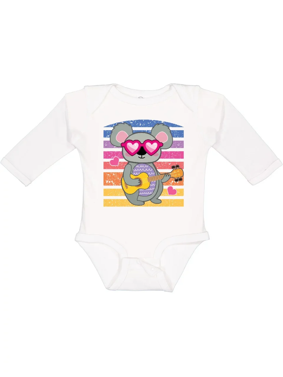 Kitchen Inktastic Australian Koala Cool Sunset Girls Long Sleeve Baby Bodysuit