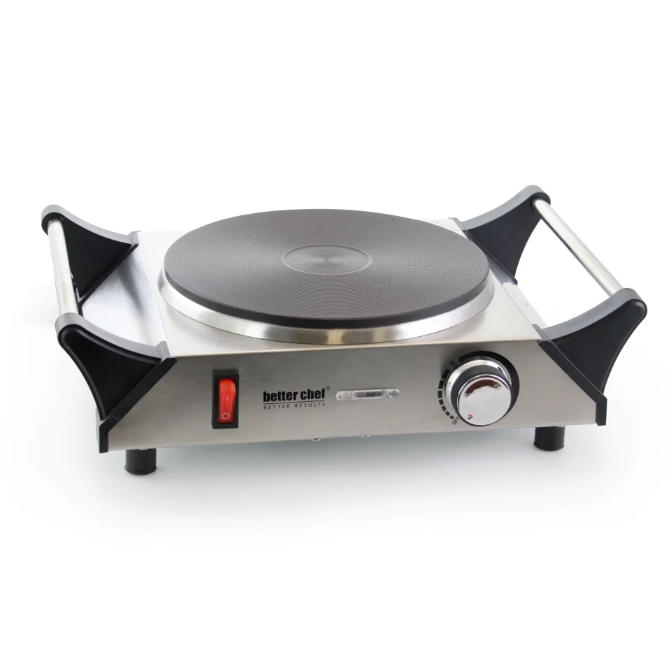 Select Better Chef Portable Stainless Steel Solid Element Single Electric Burner
