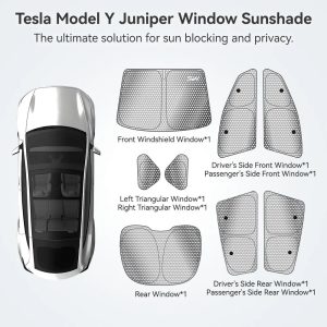 Popular Car Window Shades for Model Y Juniper 2025-2026 8PCS Privacy Protection Sunshade Car Accessories