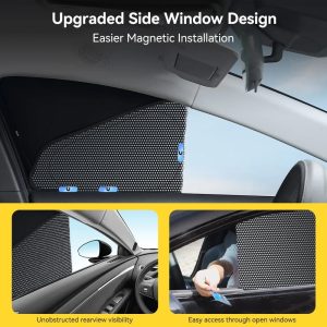 Popular Car Window Shades for Model Y Juniper 2025-2026 8PCS Privacy Protection Sunshade Car Accessories