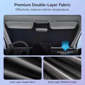 Popular Car Window Shades for Model Y Juniper 2025-2026 8PCS Privacy Protection Sunshade Car Accessories