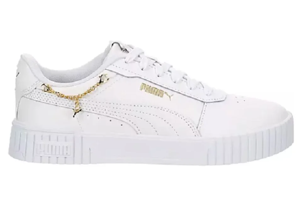 Ceramic Glossy Women's Puma Carina 2.0 Charm White/White/Gold (391732 01) - 6