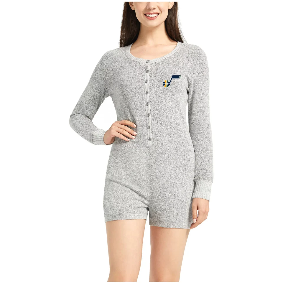 Eco-Friendly Home Women's Concepts Sport Gray Utah Jazz Venture Sweater Romper