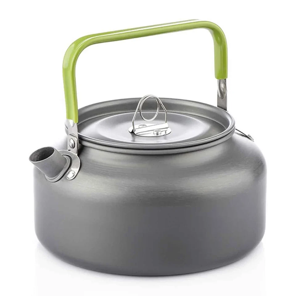Clear Meterk 0.8L1.2L1.6L Outdoor Camping Kettle Aluminum Tea Kettle Coffee Pot with Carry Bag
