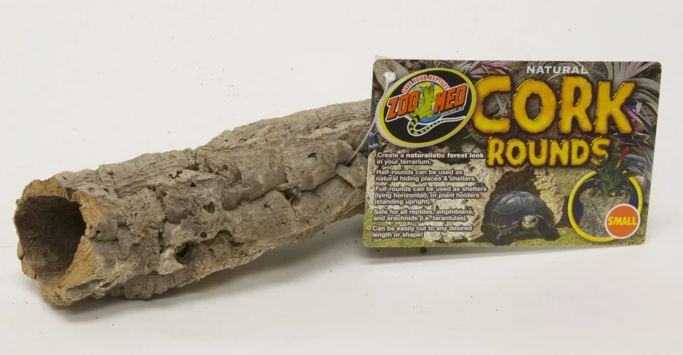 Dining Home Zoo Med Natural Cork Bark Round Small