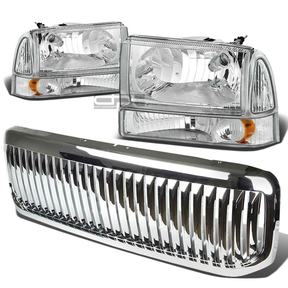 Ceramic Upgraded 99+SUPERDUTY CHROME HEADLIGHT+AMBE