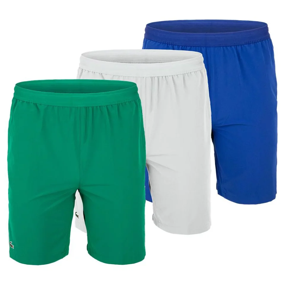 Food-Grade Lacoste Men`s Novak Djokovic Semi Fancy Tennis Short ( XXL(EUR7) Csv Royal Blue )
