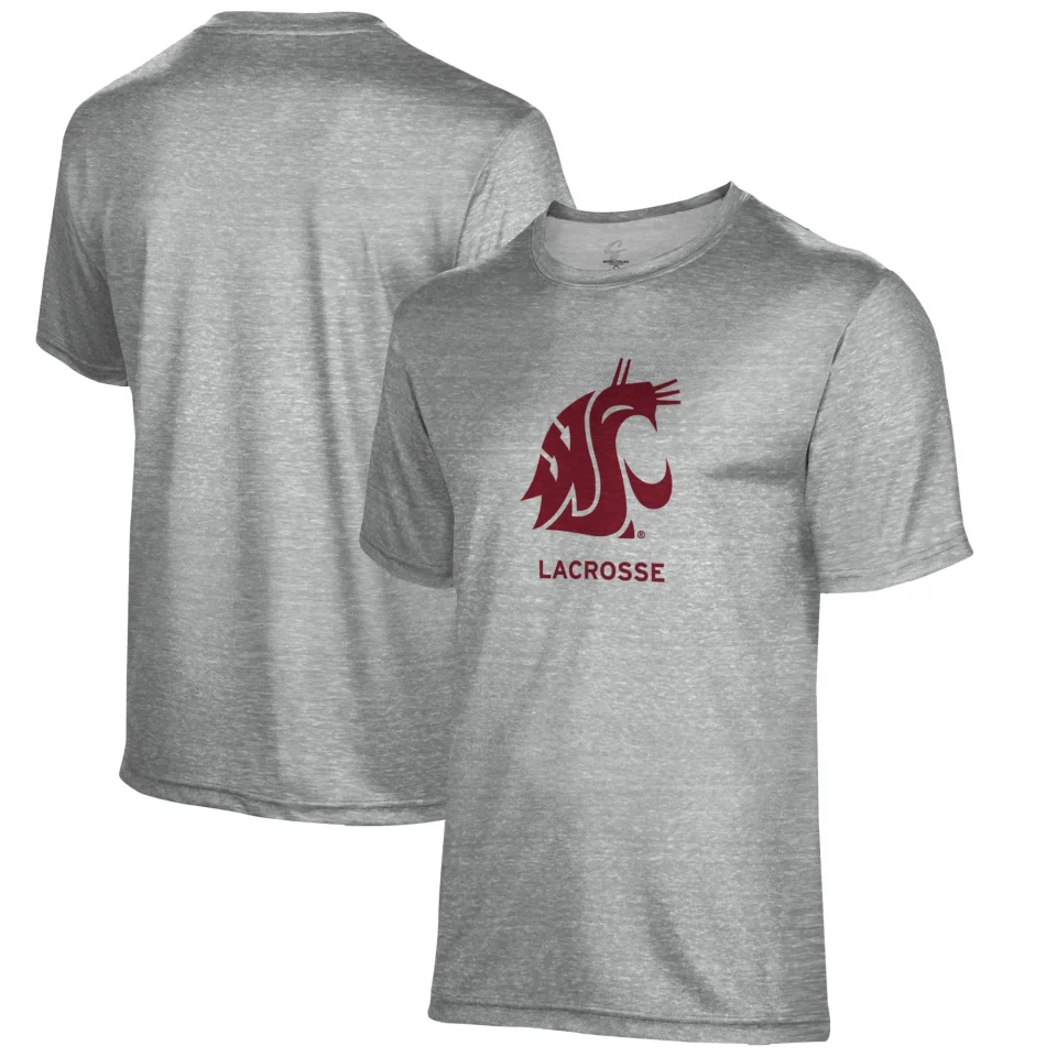 Storage Men's Gray Washington State Cougars Lacrosse Name Drop T-Shirt