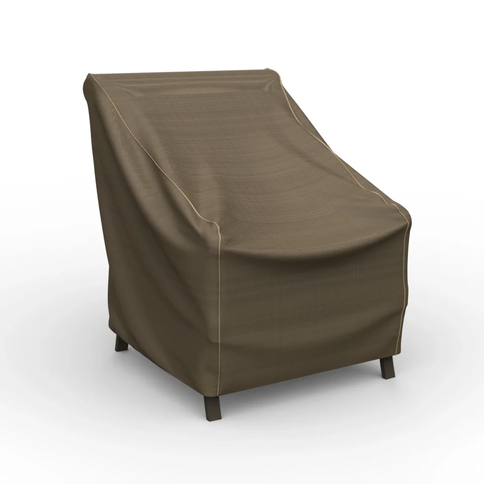 Ceramic Long-Lasting Budge Small Black and Tan Patio Chair Cover, StormBlock? Hillside