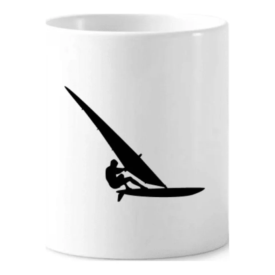 Frosted Versatile Sports Surfing Sailboat Player Toothbrush Pen Holder Mug Cerac Stand Pencil Cup