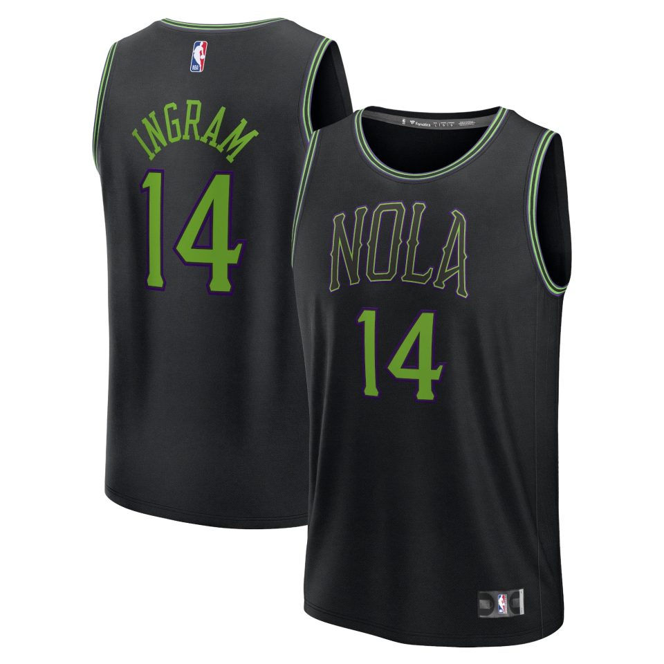 Polished Home Men's Fanatics Branded Brandon Ingram Black New Orleans Pelicans Fast Break Jersey - City Edition
