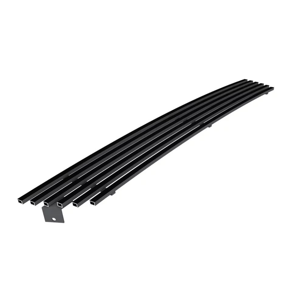 Matte APS Compatible with Ford Ranger 2004-2005 Lower Bumper Stainless Steel Black 8x6 Horizontal Billet Grille Insert F65737J