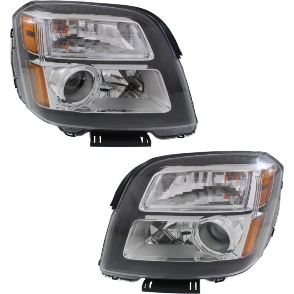 Stainless Steel Gift-Ready Headlight For 2013-2015 GMC Terrain Pair Driver and Passenger Side CAPA