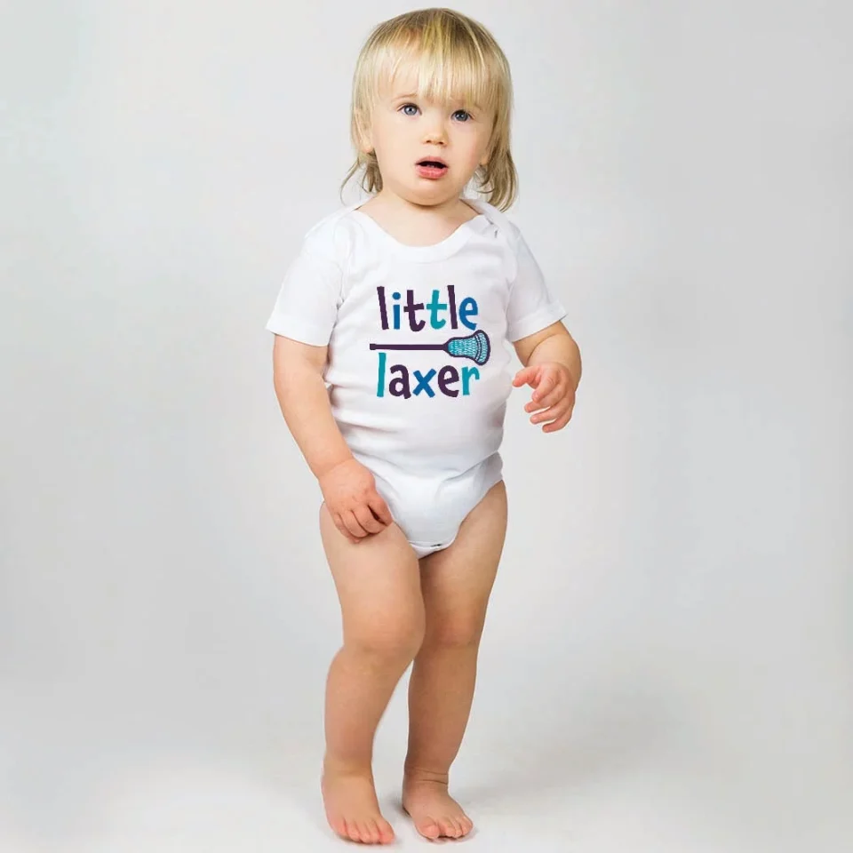 BPA-Free Lacrosse Baby & Infant One Piece | Little Laxer | Bodysuit Small | ChalkTalk SPORTS