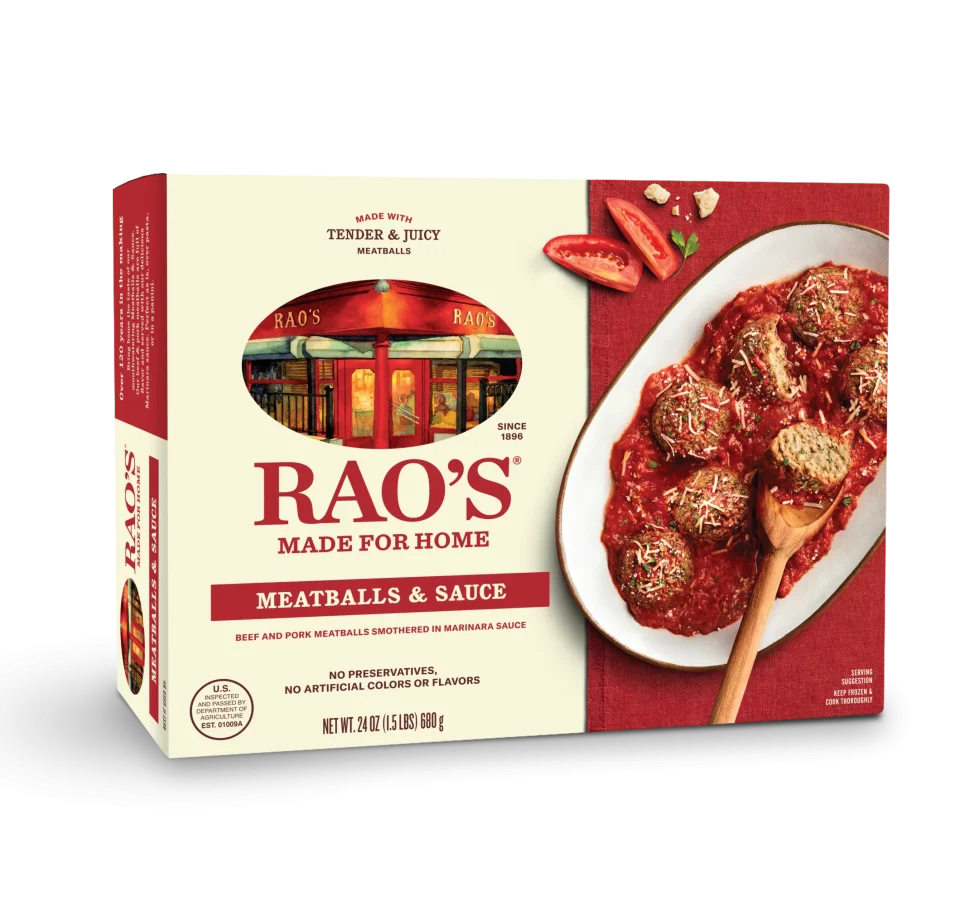 Natural Ceramic Rao's Made for Home Meatballs & Sauce Frozen Meal, 24 oz