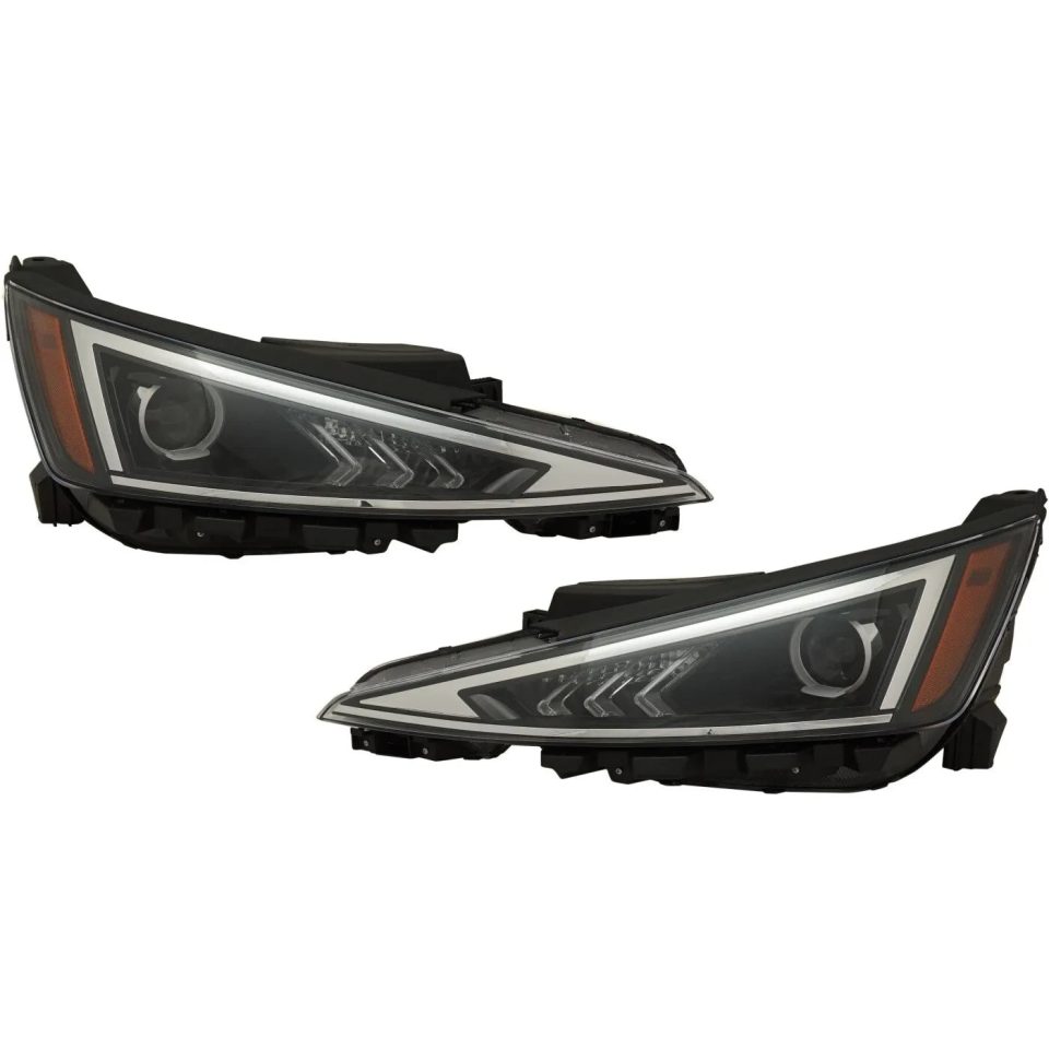 Pure Headlight Set For 2019-2020 Hyundai Elantra Driver and Passenger Side Halogen
