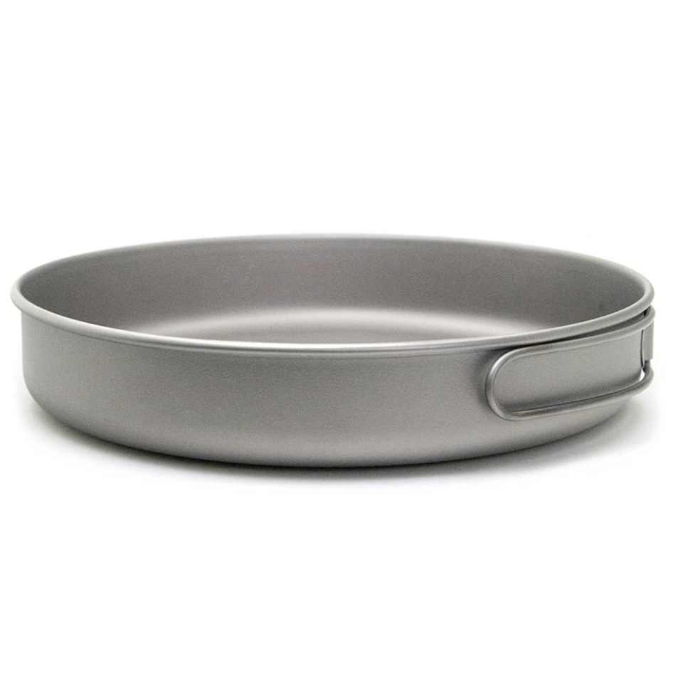 Prime Lightweight Tomshoo Ultralight Titanium Frypan Outdoor Camping Hiking Picnic Cooking Frying Pan