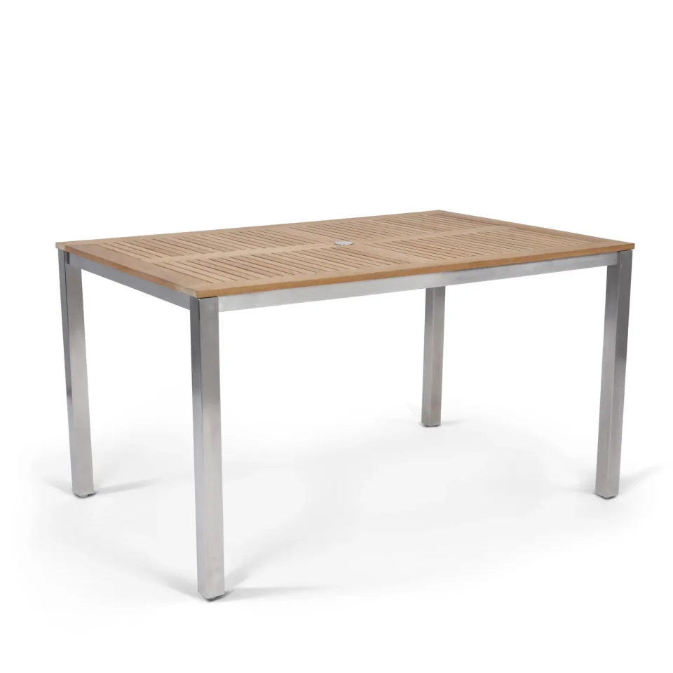 Best-Selling Homestock African Artifacts Brown Wood Outdoor Dining Table