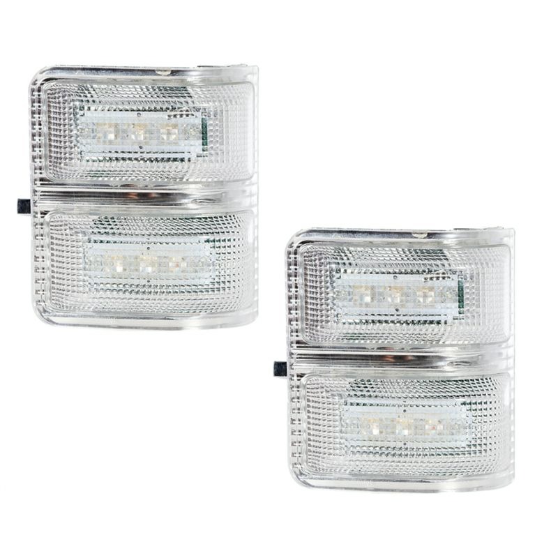 Bamboo Easy-Clean Driver and Passenger Side Mirrors Lights Transparency Fit for Ford
